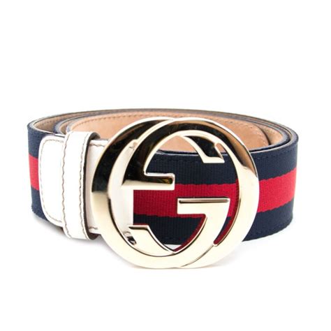 gucci belt red and blue